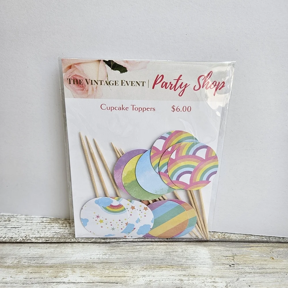 Vibrant Rainbow UNICORN Party Decorations Set